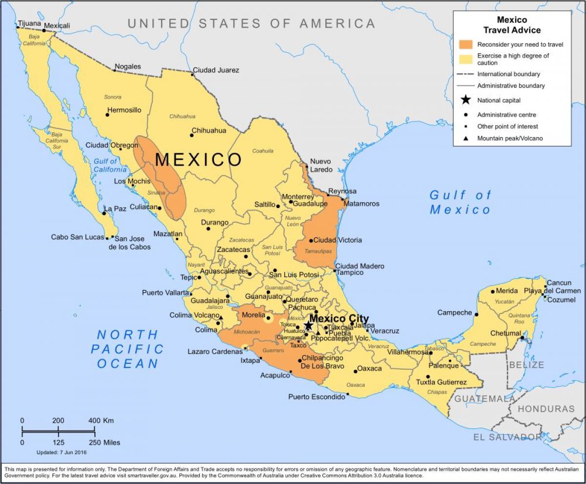 kaart van Mexiko Stad en omliggende gebiede