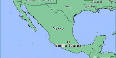 Benito juarez Mexiko kaart
