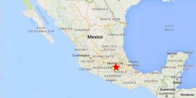 Hoofstad van Mexiko kaart