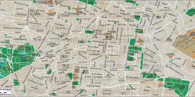 Mexiko Stad straat kaart